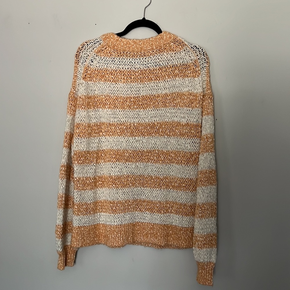 Madewell Baez Striped Pullover Sweater Size Medium - Picture 2 of 3